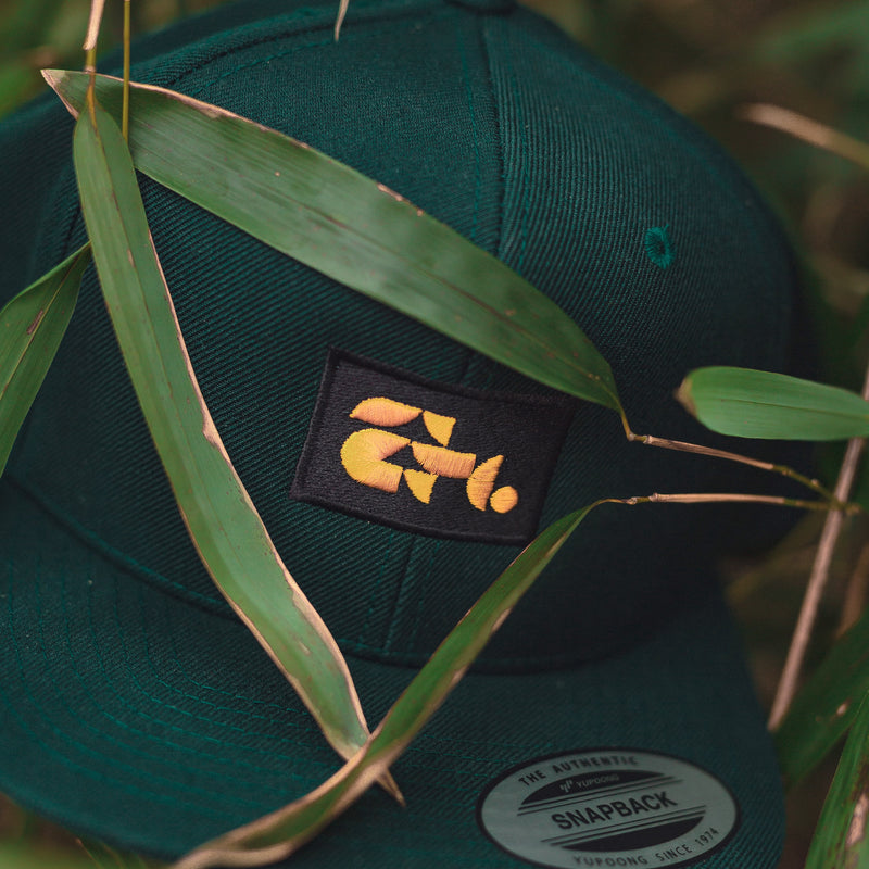 ETC -  Modular Type - Flat Bill Snapback Hat with Yellow Embroidery